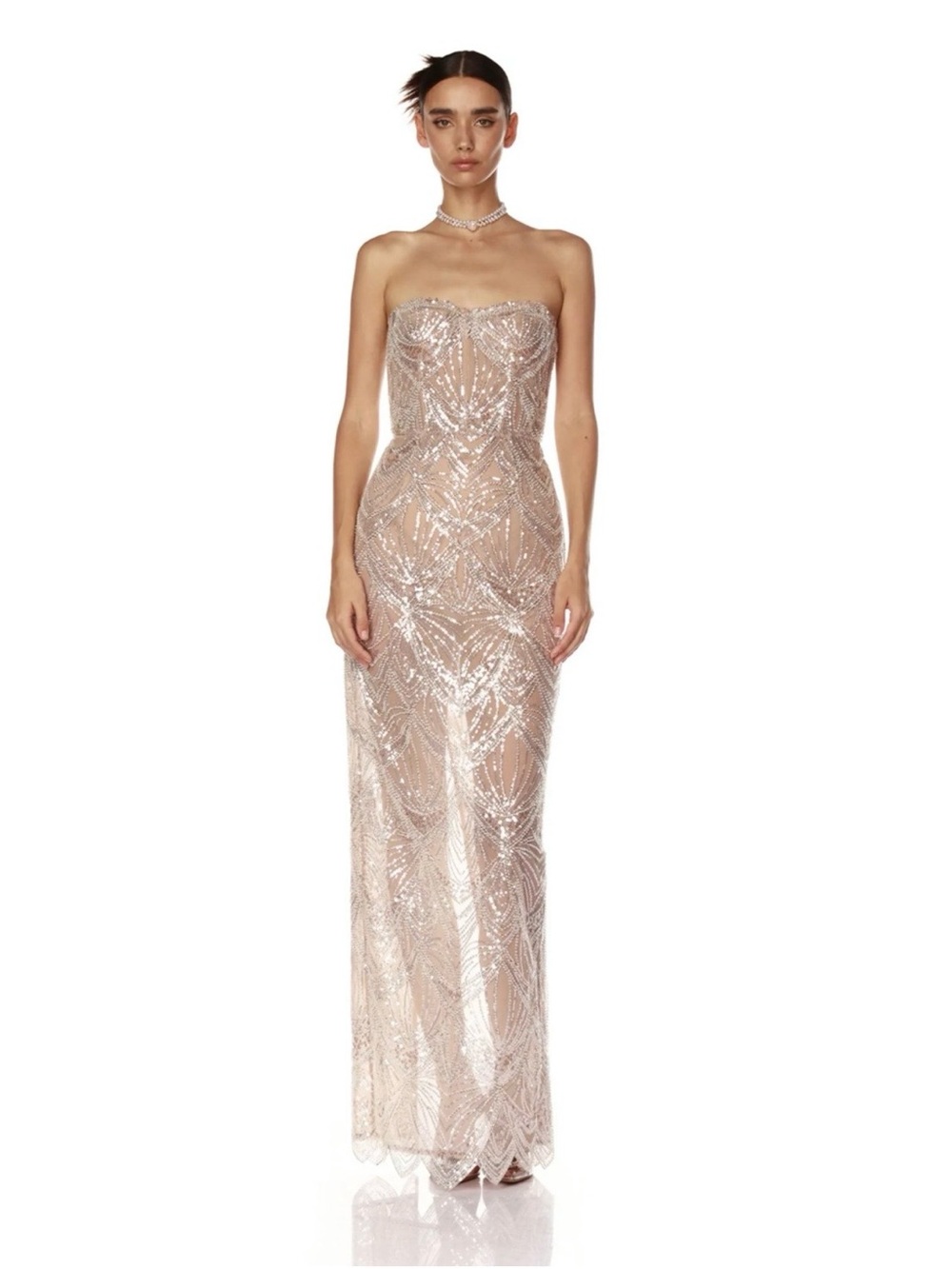 BRONX AND BANCO Giselle Blanc Maxi Dress